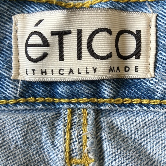 NWT Etica Stanton High Rise Wide Leg Jeans – Arctic Wash, Relaxed Fit, Size 30 - Picture 5 of 13